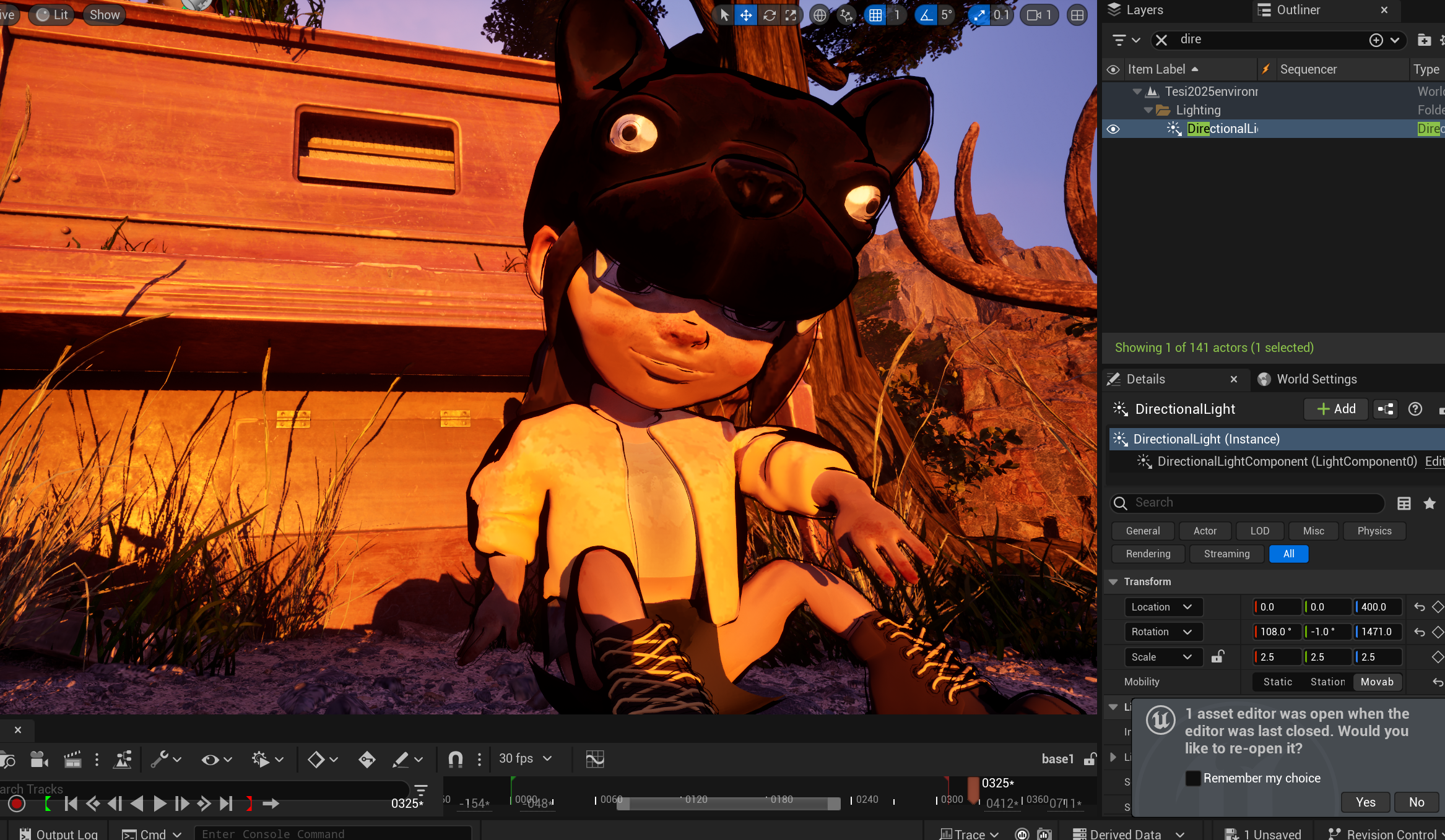 Personaggio in Unreal Engine